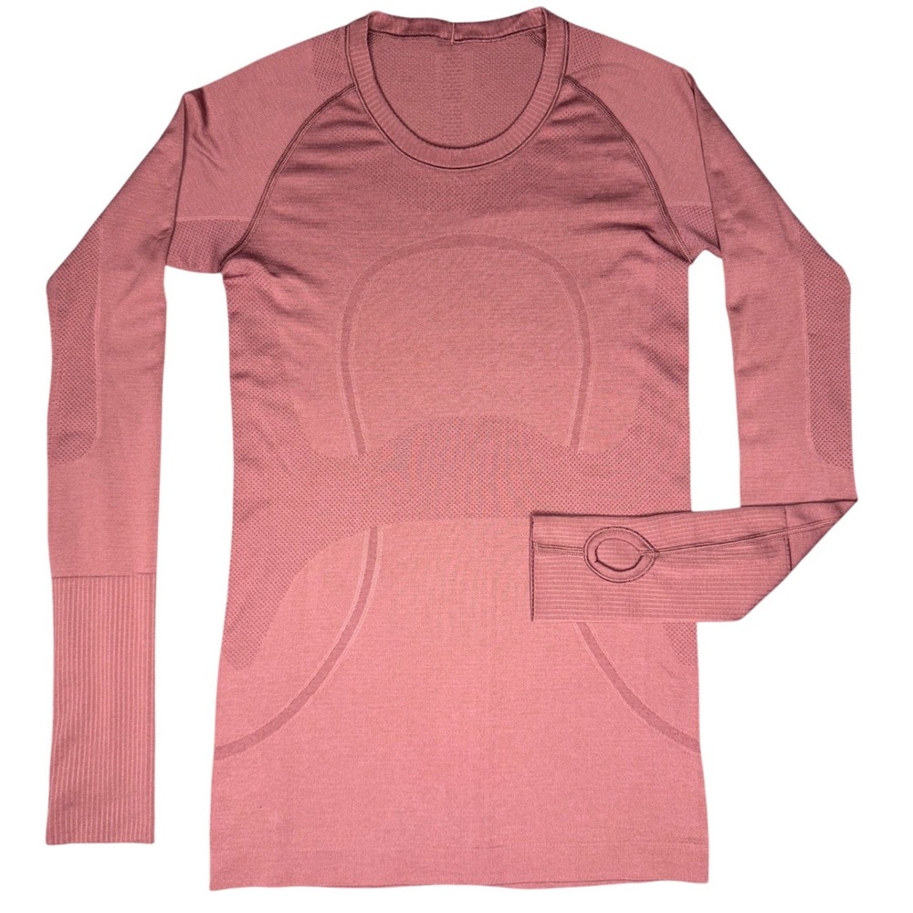Lululemon Swiftly Tech Stride Seamless Long Sleeve Misty Merlot 6 Perfect